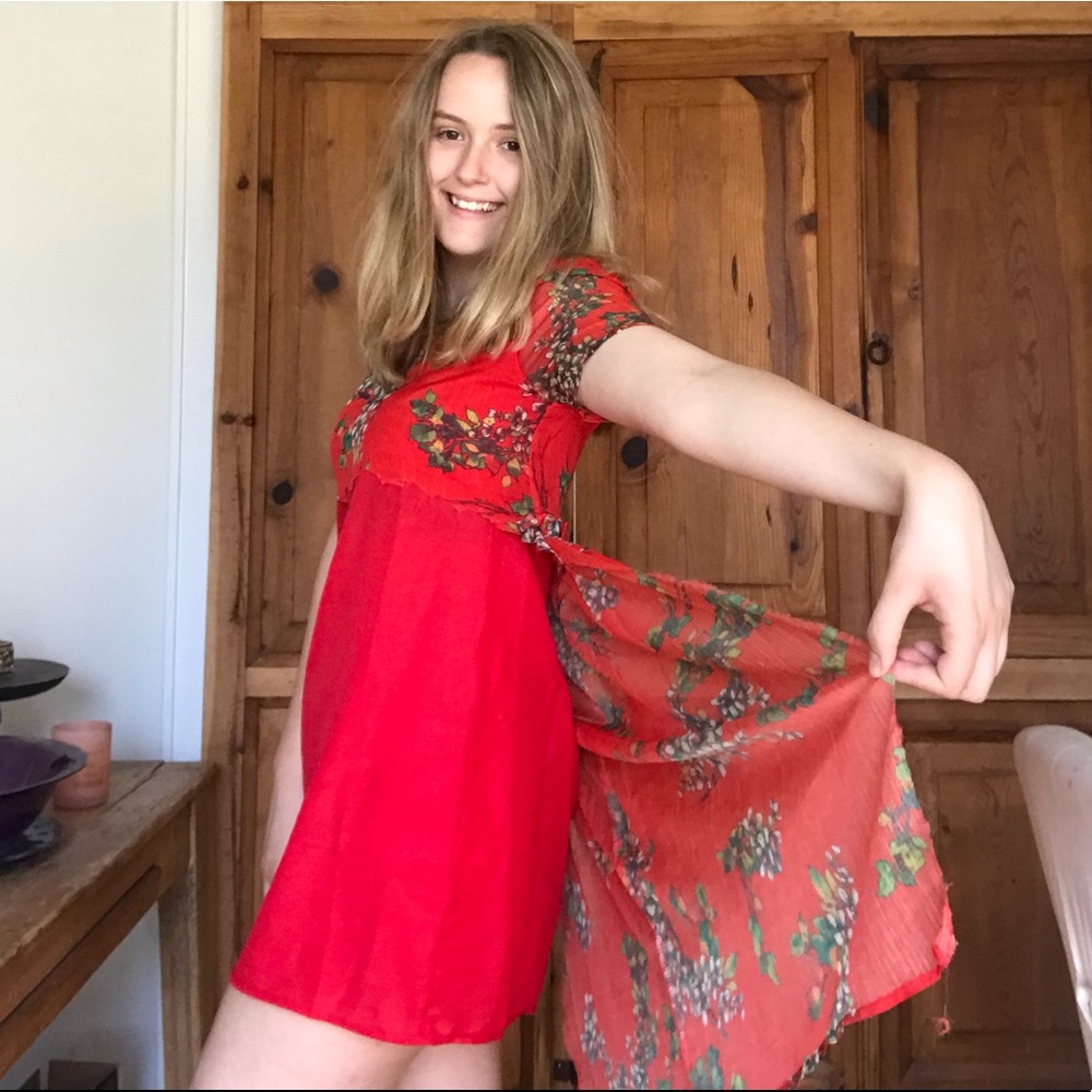 Torn lace dress